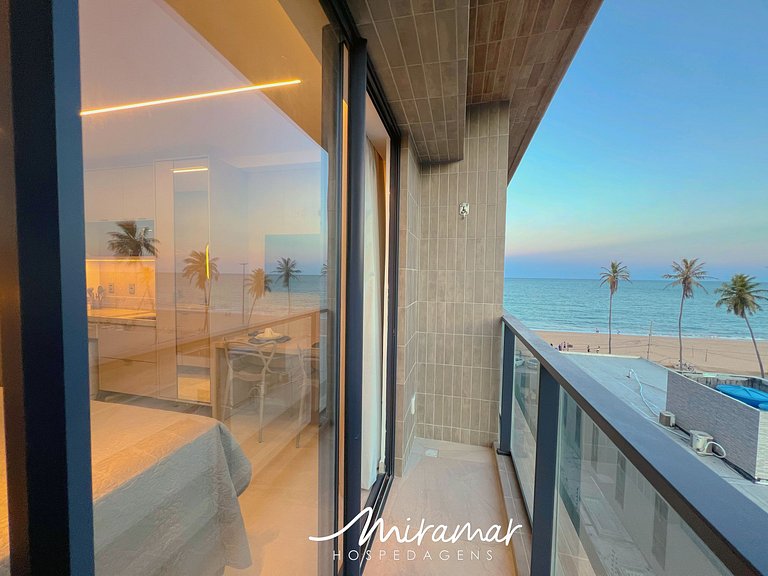 Flat vista mar no Jardim Oceania