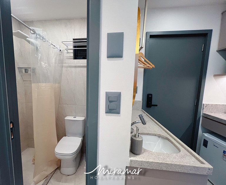 Flat vista mar no Jardim Oceania