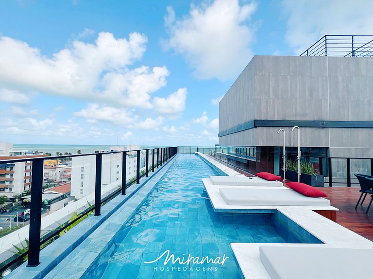 Flat no Acqua Tambaú para Casal -Miramar