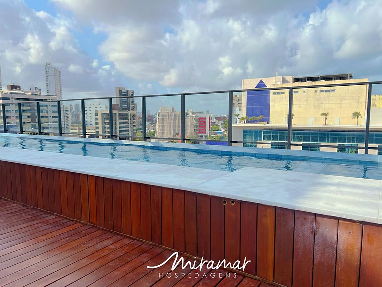 Flat no Acqua Tambaú para Casal -Miramar