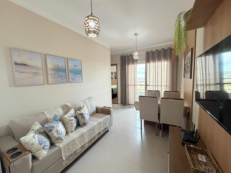 Apartment on Ponta de Campina beach / Balcony with sea view