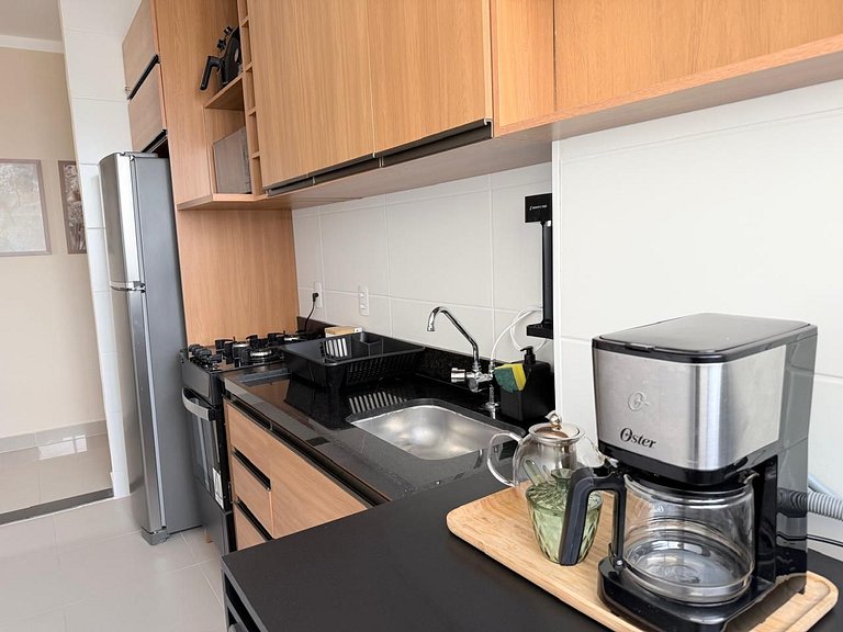 Apartment on Ponta de Campina beach / Balcony with sea view