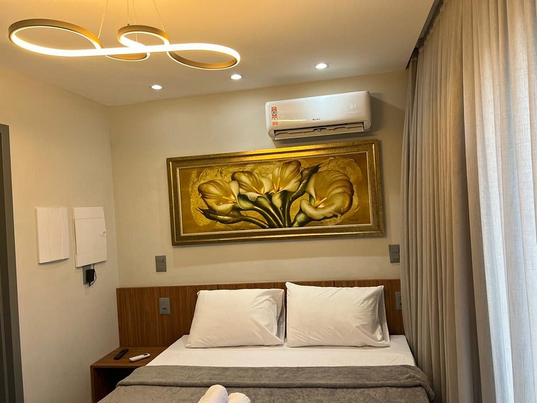 Flat moderno p/ 2 pessoas no Jardim Oceania