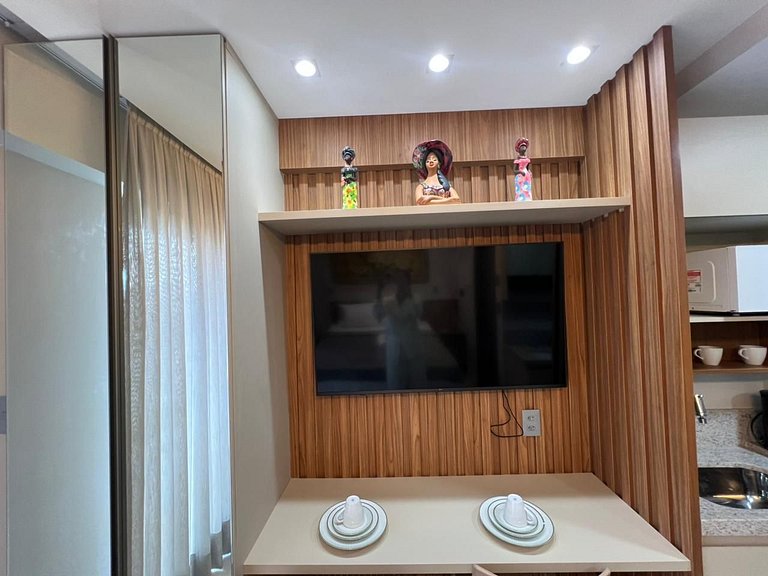 Flat moderno p/ 2 pessoas no Jardim Oceania