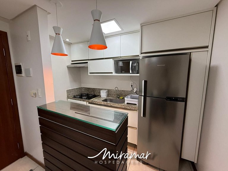 Flat aconchegante na orla de Manaíra