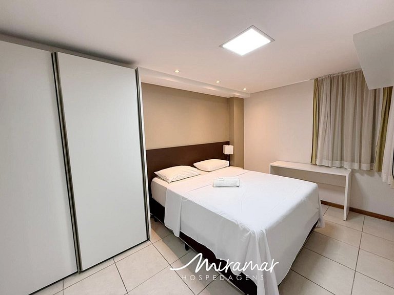 Flat aconchegante na orla de Manaíra