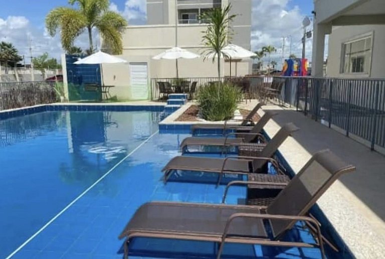 Apartment on Ponta de Campina beach / Balcony with sea view