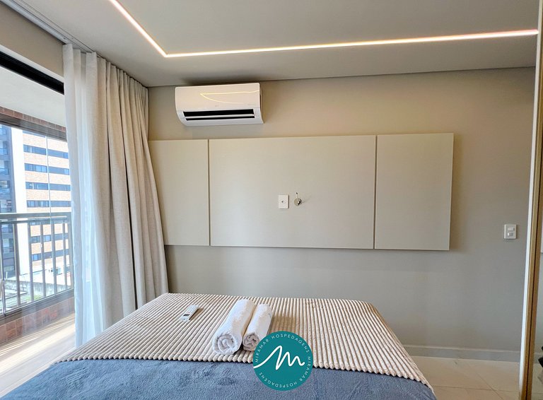 Apto c/ 2 quartos com Varanda e Wifi-Miramar