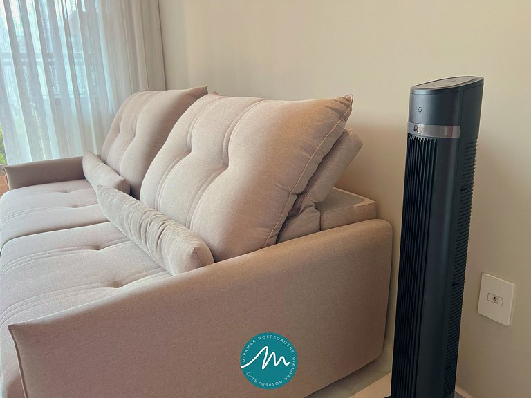 Apto c/ 2 Suítes com Varanda e Wifi-Miramar