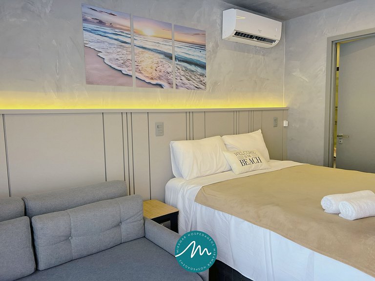 Flat p/ 4 pessoas c/ Térreo-Miramar Hospedagens