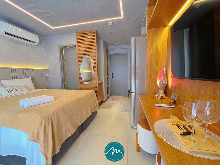 Flat p/ 4 pessoas c/ Térreo-Miramar Hospedagens