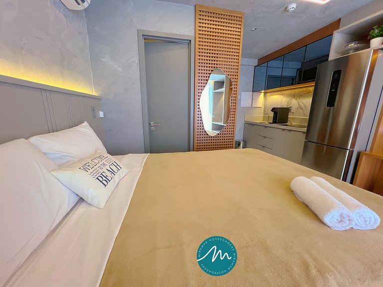 Flat p/ 4 pessoas c/ Térreo-Miramar Hospedagens