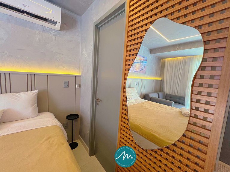 Flat p/ 4 pessoas c/ Térreo-Miramar Hospedagens