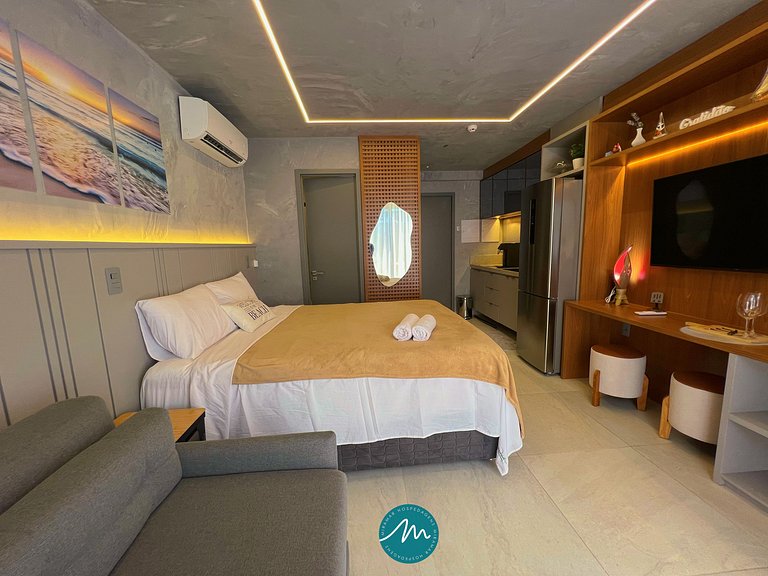 Flat p/ 4 pessoas c/ Térreo-Miramar Hospedagens