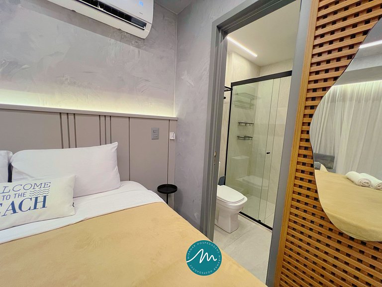 Flat p/ 4 pessoas c/ Térreo-Miramar Hospedagens