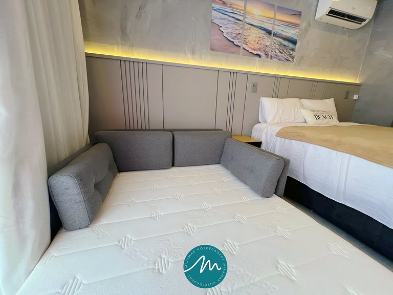 Flat p/ 4 pessoas c/ Térreo-Miramar Hospedagens