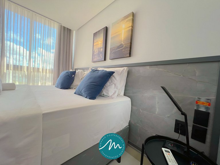 Flat com Vista-Mar da Janela -Miramar Hospedagens