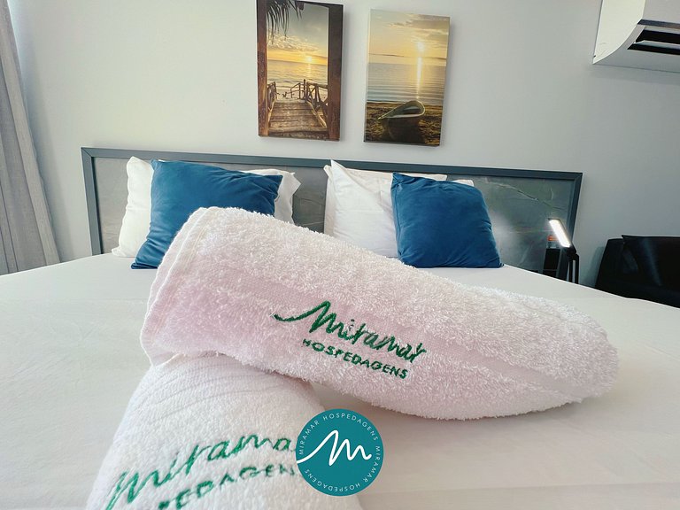 Flat com Vista-Mar da Janela -Miramar Hospedagens