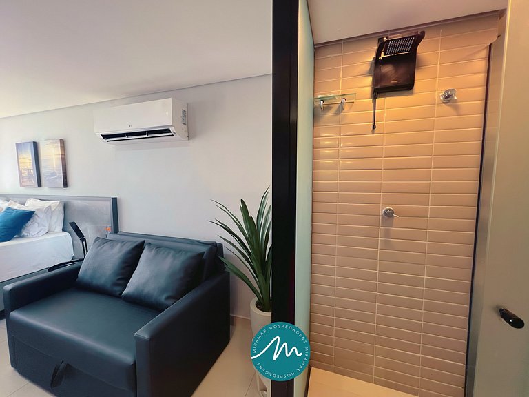 Flat com Vista-Mar da Janela -Miramar Hospedagens