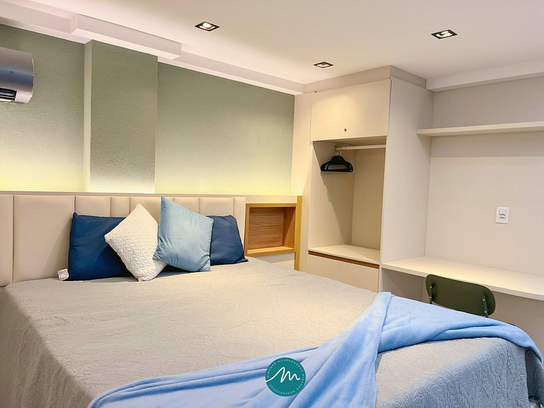 Flat p/ 3 pessoas no Cabo Branco