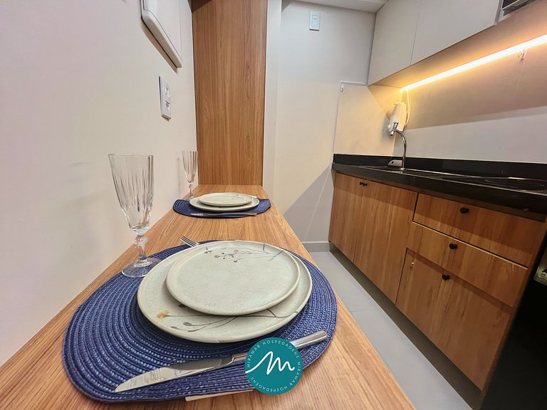 Flat p/ 3 pessoas no Cabo Branco