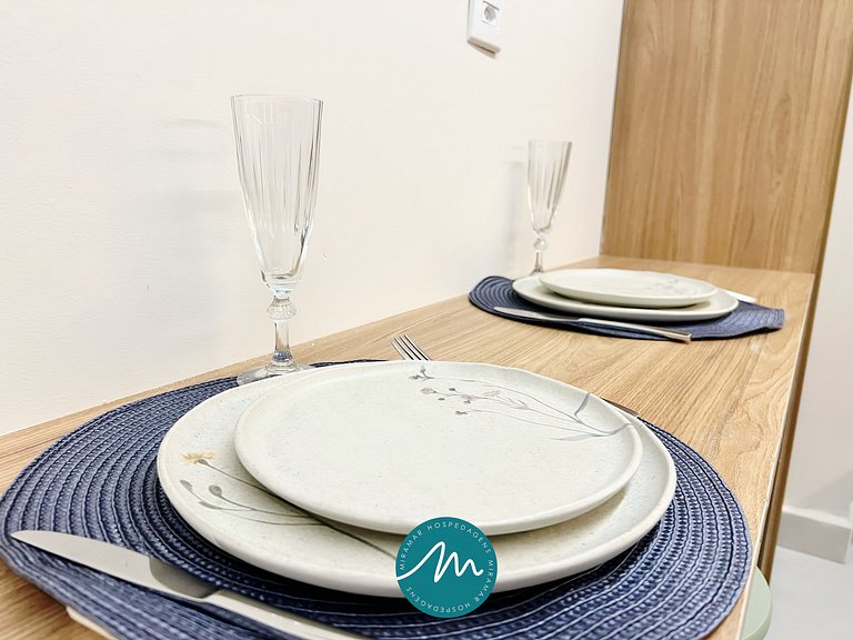 Flat p/ 3 pessoas no Cabo Branco