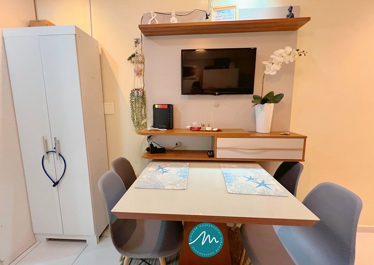 Apart. a 500 metros da Praia