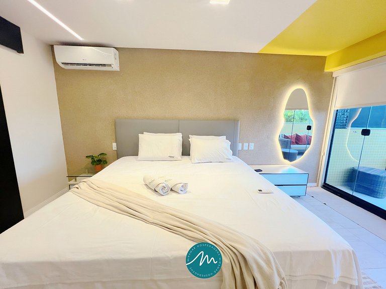 Apart.c/Terraço e Piscina Privativa em Cabo Branco