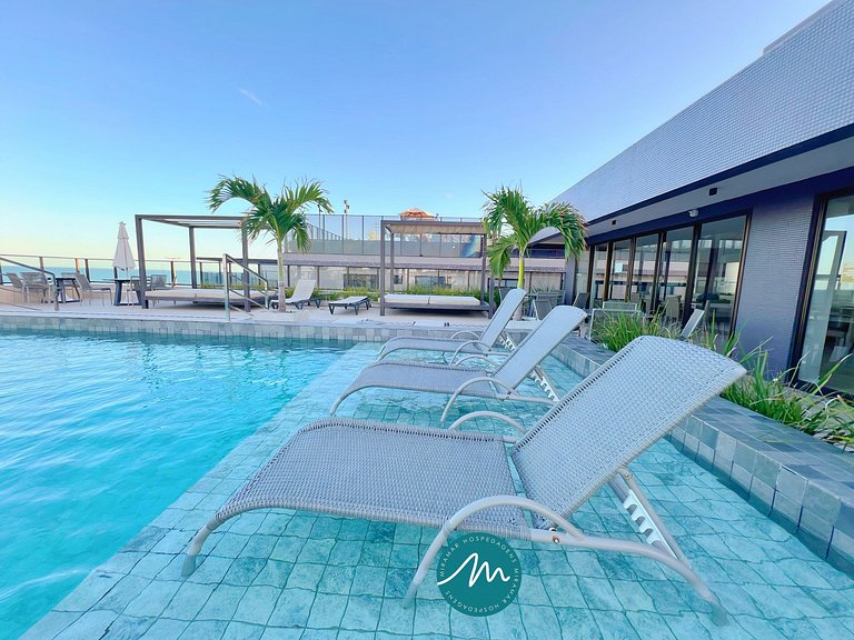 Apart.c/Varanda Vista Mar Lateral-Praia do Bessa