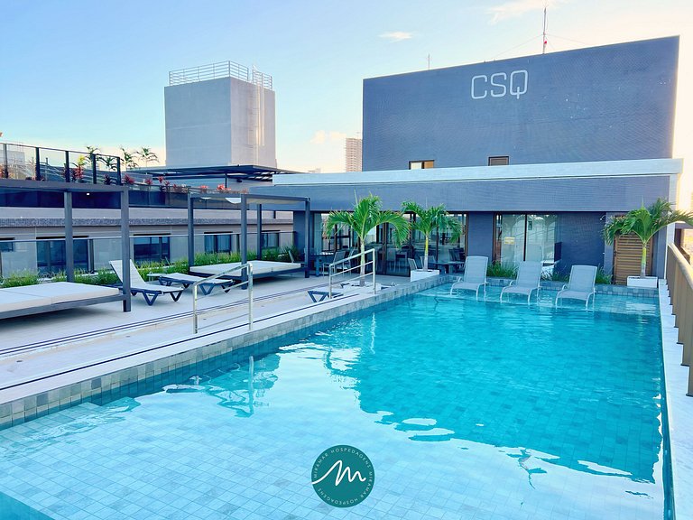 Apart.c/Varanda Vista Mar Lateral-Praia do Bessa