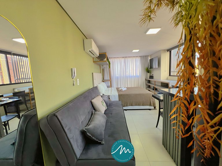 Flat p/ 4 pessoas em Manaíra -Miramar Hospedagens - MH