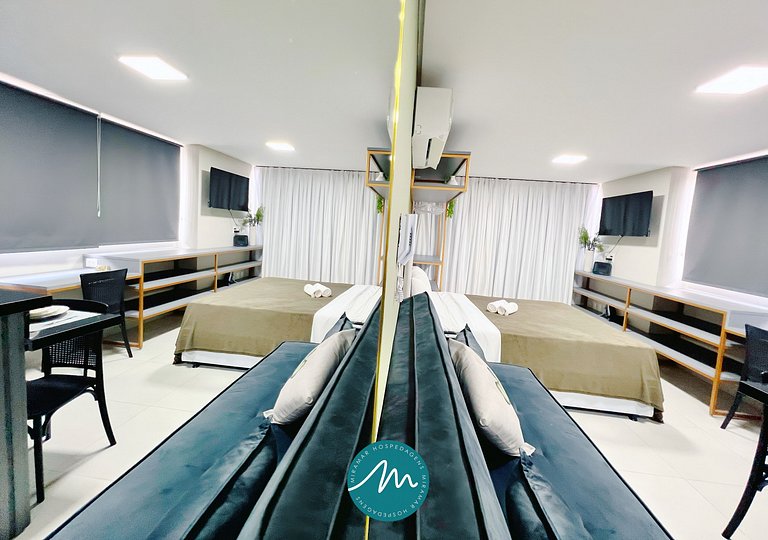Flat p/ 4 pessoas em Manaíra -Miramar Hospedagens - MH