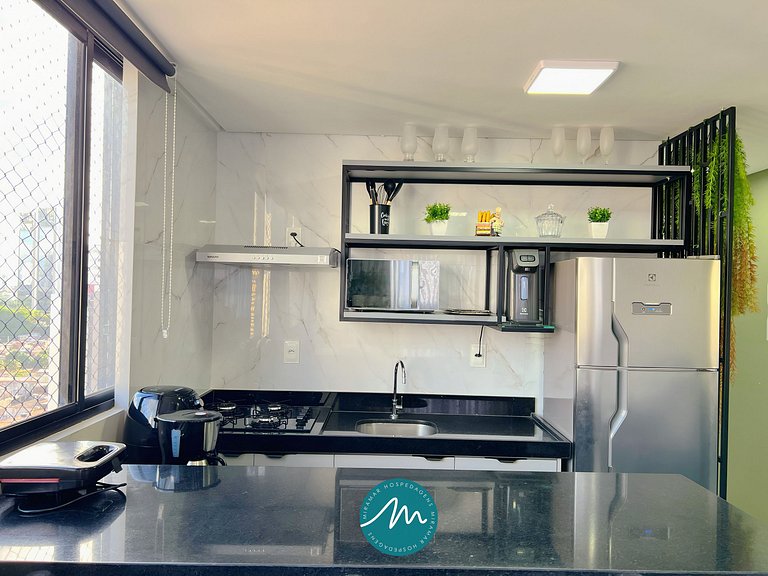 Flat p/ 4 pessoas em Manaíra -Miramar Hospedagens - MH