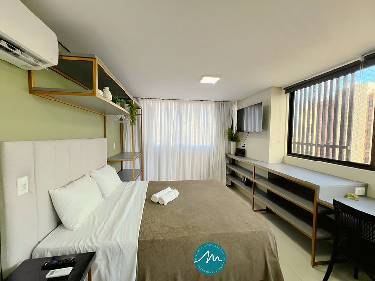 Flat p/ 4 pessoas em Manaíra -Miramar Hospedagens - MH