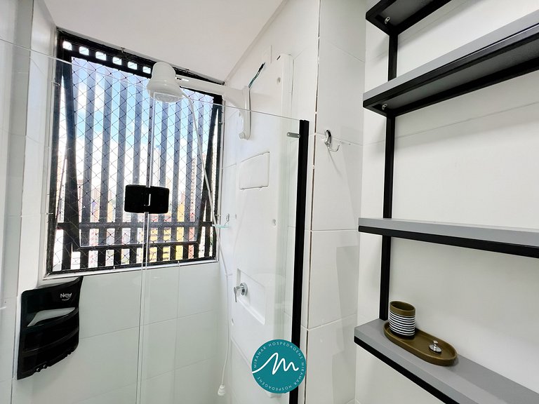 Flat p/ 4 pessoas em Manaíra -Miramar Hospedagens