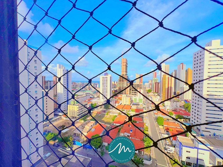 Flat p/ 4 pessoas em Manaíra -Miramar Hospedagens - MH