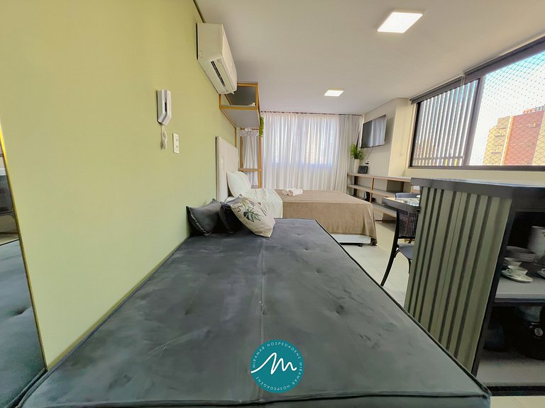 Flat p/ 4 pessoas em Manaíra -Miramar Hospedagens - MH