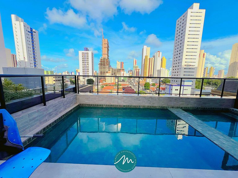 Flat p/ 4 pessoas em Manaíra -Miramar Hospedagens - MH