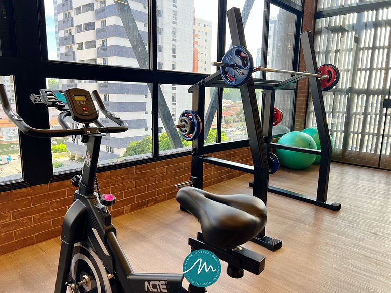 Flat p/ 4 pessoas em Manaíra -Miramar Hospedagens - MH