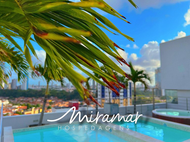 Studio no Gold Flat Manaíra -Miramar Hospedagens