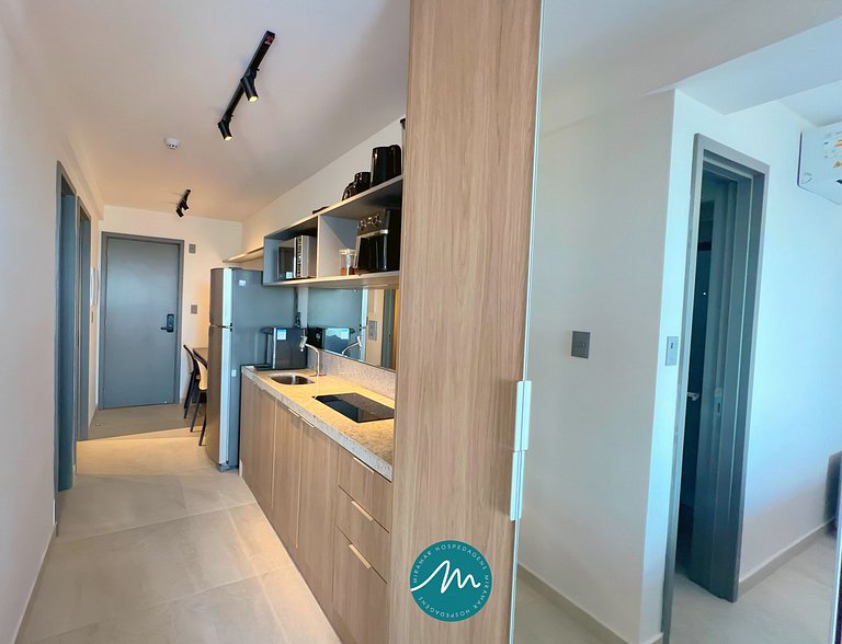 Apart. P/ Família com Varanda Frente Mar