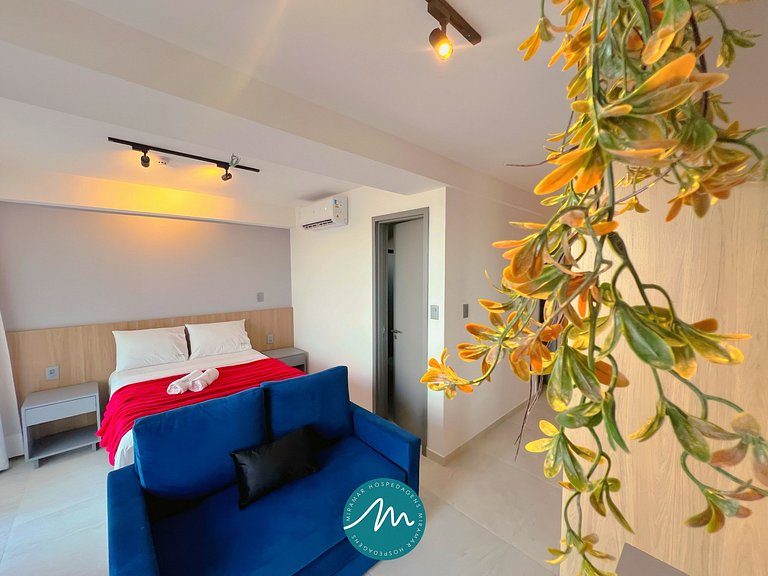 Ideal p/ Família com Varanda Frente Mar (MH)