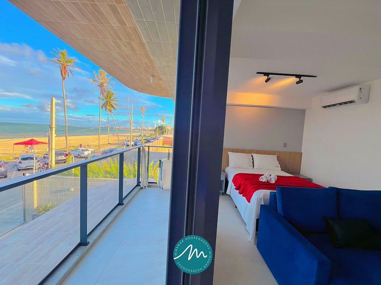 Ideal p/ Família com Varanda Frente Mar (MH)