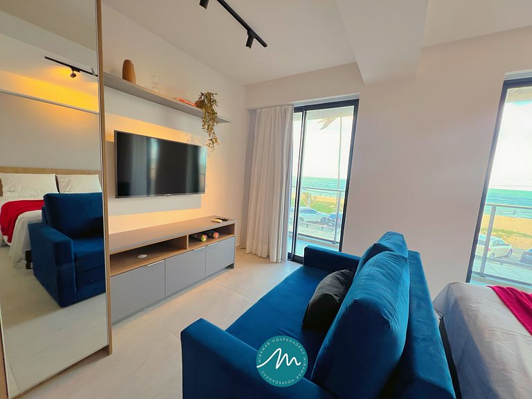 Ideal p/ Família com Varanda Frente Mar (MH)