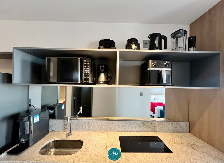 Apart. P/ Família com Varanda Frente Mar