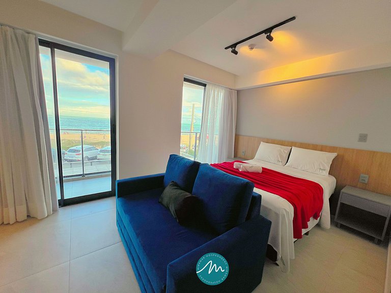 Apart. P/ Família com Varanda Frente Mar