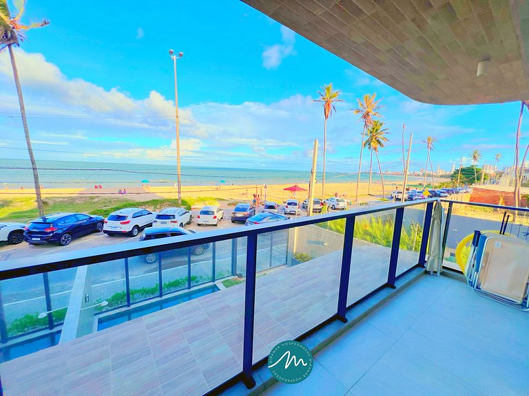 Apart. P/ Família com Varanda Frente Mar