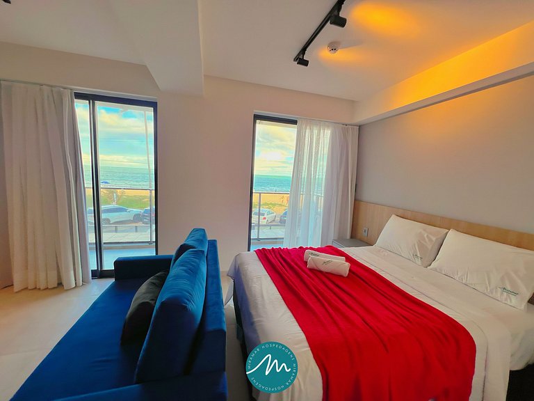 Ideal p/ Família com Varanda Frente Mar (MH)
