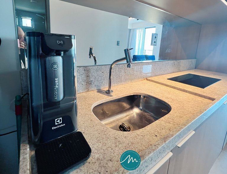 Ideal p/ Família com Varanda Frente Mar (MH)