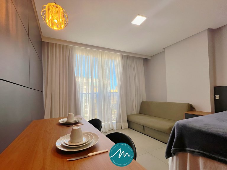 Flat Moderno para 3 pessoas em Tambaú - MH